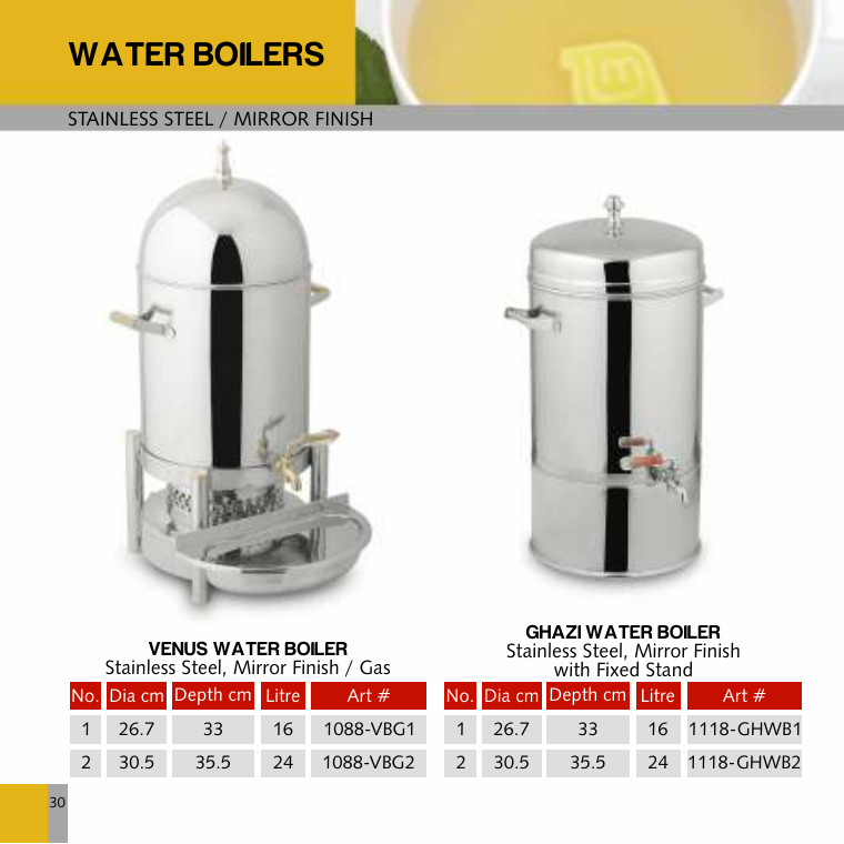 Ghazi Water Boiler - Fixed Stand